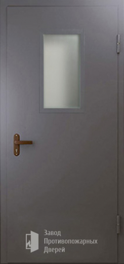 Фото двери «Техническая дверь №4 однопольная со стеклопакетом» в Краснозаводску