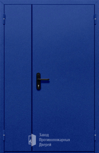 Фото двери «Полуторная глухая (синяя)» в Краснозаводску