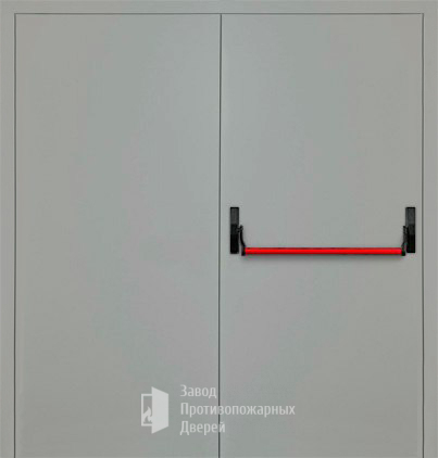 Фото двери «Двупольная глухая с антипаникой (2 створки) EI-30» в Краснозаводску
