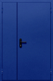 Фото двери «Полуторная глухая (синяя)» в Краснозаводску