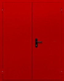 Фото двери «Двупольная глухая (красная)» в Краснозаводску